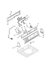 Control Panel parts for Kenmore Washer 110.22082102 (11022082102, 110 22082102) from AppliancePartsPros.com