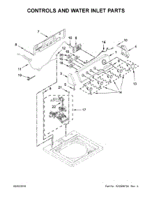 Controls And Water Inlet Parts parts for Kenmore Washer 110.22242510 (11022242510, 110 22242510) from AppliancePartsPros.com
