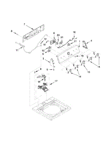 Console And Water Inlet Parts parts for Kenmore Washer 110.22342511 (11022342511, 110 22342511) from AppliancePartsPros.com