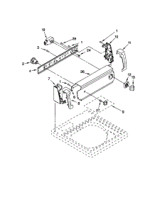 Control Panel parts for Kenmore Washer 110.22422100 (11022422100, 110 22422100) from AppliancePartsPros.com