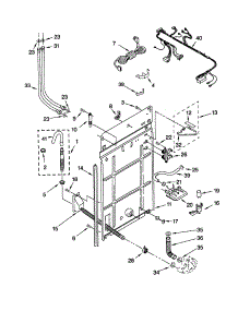 Rear Panel parts for Kenmore Washer 110.22652100 (11022652100, 110 22652100) from AppliancePartsPros.com
