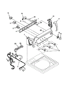 Control Panel parts for Kenmore Washer 110.22722100 (11022722100, 110 22722100) from AppliancePartsPros.com