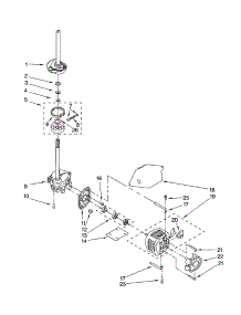 Brake / Clutch / Gearcase / Motor / Pump parts for Kenmore Washer 110.22842101 (11022842101, 110 22842101) from AppliancePartsPros.com