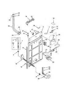 Rear Panel parts for Kenmore Washer 110.22842102 (11022842102, 110 22842102) from AppliancePartsPros.com