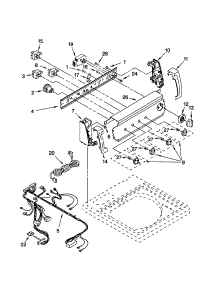 Control Panel parts for Kenmore Washer 110.22892100 (11022892100, 110 22892100) from AppliancePartsPros.com