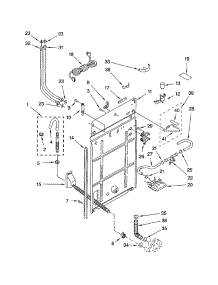 Rear Panel parts for Kenmore Washer 110.22892102 (11022892102, 110 22892102) from AppliancePartsPros.com