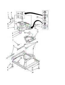 Machine Base parts for Kenmore Washer 110.22894102 (11022894102, 110 22894102) from AppliancePartsPros.com
