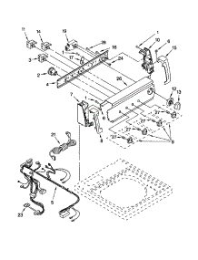 Control Panel parts for Kenmore Washer 110.22912100 (11022912100, 110 22912100) from AppliancePartsPros.com
