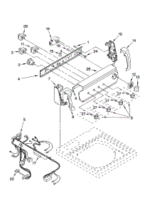 Control Panel Parts parts for Kenmore Washer 110.22936102 (11022936102, 110 22936102) from AppliancePartsPros.com