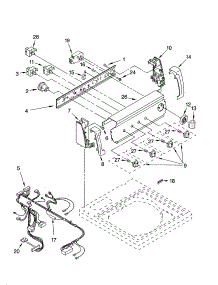 Control Panel Parts parts for Kenmore Washer 110.22954101 (11022954101, 110 22954101) from AppliancePartsPros.com