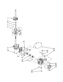 Brake, Clutch, Gearcase, Motor And Pump parts for Kenmore Washer 110.22974102 (11022974102, 110 22974102) from AppliancePartsPros.com