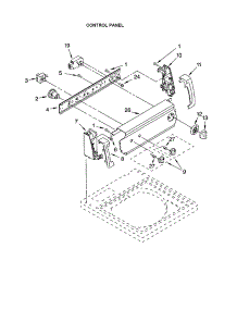 Control Panel parts for Kenmore Washer 110.23732200 (11023732200, 110 23732200) from AppliancePartsPros.com