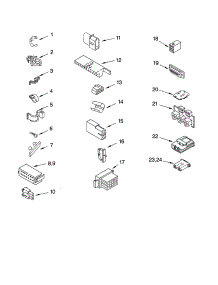 Wiring Harness Parts parts for Kenmore Washer 110.24056300 (11024056300, 110 24056300) from AppliancePartsPros.com
