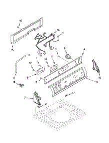 Control Panel Parts parts for Kenmore Washer 110.24082200 (11024082200, 110 24082200) from AppliancePartsPros.com