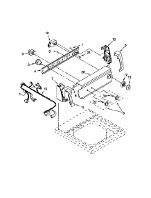 Control Panel parts for Kenmore Washer 110.24652300 (11024652300, 110 24652300) from AppliancePartsPros.com