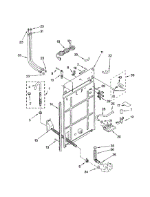 Rear Panel parts for Kenmore Washer 110.24832201 (11024832201, 110 24832201) from AppliancePartsPros.com