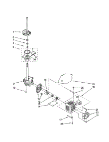 Brake / Clutch / Gearcase / Motor / Pump parts for Kenmore Washer 110.24872300 (11024872300, 110 24872300) from AppliancePartsPros.com