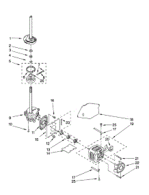 Brake, Clutch, Gearcase, Motor And Pump Parts parts for Kenmore Washer 110.24982300 (11024982300, 110 24982300) from AppliancePartsPros.com