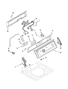Control Panel Parts parts for Kenmore Washer 110.25064500 (11025064500, 110 25064500) from AppliancePartsPros.com