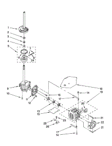 Brake, Clutch, Gearcase, Motor And Pump Parts parts for Kenmore Washer 110.26152500 (11026152500, 110 26152500) from AppliancePartsPros.com