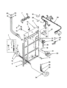 Rear Panel parts for Kenmore Washer 110.26292695 (11026292695, 110 26292695) from AppliancePartsPros.com