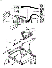 Machine Base parts for Kenmore Washer 110.26294690 (11026294690, 110 26294690) from AppliancePartsPros.com