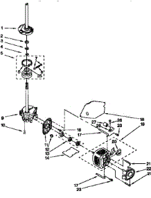 Motor And Pump parts for Kenmore Washer 110.26294691 (11026294691, 110 26294691) from AppliancePartsPros.com