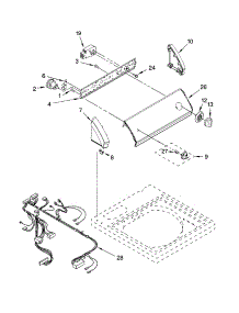 Control Panel Parts parts for Kenmore Washer 110.26332500 (11026332500, 110 26332500) from AppliancePartsPros.com