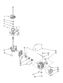Brake, Clutch, Gearcase, Motor And Pump Parts parts for Kenmore Washer 110.26342503 (11026342503, 110 26342503) from AppliancePartsPros.com