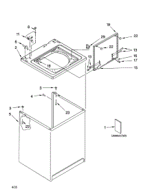 Top And Cabinet Parts parts for Kenmore Washer 110.26632500 (11026632500, 110 26632500) from AppliancePartsPros.com
