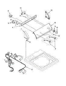 Control Panel Parts parts for Kenmore Washer 110.26642503 (11026642503, 110 26642503) from AppliancePartsPros.com