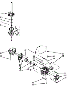 Motor And Pump parts for Kenmore Washer 110.26702690 (11026702690, 110 26702690) from AppliancePartsPros.com