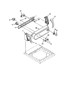 Control Panel parts for Kenmore Washer 110.26702694 (11026702694, 110 26702694) from AppliancePartsPros.com