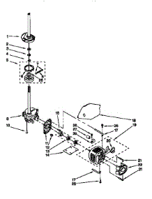 Brake, Clutch, Gearcase, Motor parts for Kenmore Washer 110.26712693 (11026712693, 110 26712693) from AppliancePartsPros.com