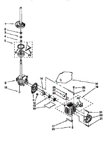 Motor And Pump parts for Kenmore Washer 110.26722691 (11026722691, 110 26722691) from AppliancePartsPros.com