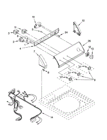 Control Panel Parts parts for Kenmore Washer 110.26732501 (11026732501, 110 26732501) from AppliancePartsPros.com