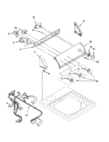 Control Panel Parts parts for Kenmore Washer 110.26732503 (11026732503, 110 26732503) from AppliancePartsPros.com