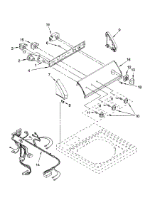 Control Panel Parts parts for Kenmore Washer 110.26742503 (11026742503, 110 26742503) from AppliancePartsPros.com