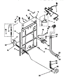 Rear Panel parts for Kenmore Washer 110.26808691 (11026808691, 110 26808691) from AppliancePartsPros.com