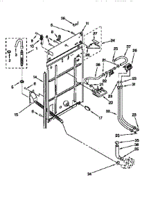 Rear Panel parts for Kenmore Washer 110.26832690 (11026832690, 110 26832690) from AppliancePartsPros.com