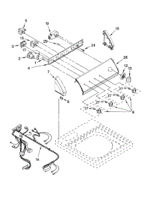 Control Panel Parts parts for Kenmore Washer 110.26852503 (11026852503, 110 26852503) from AppliancePartsPros.com