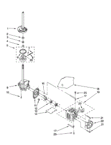 Brake, Clutch, Gearcase, Motor And Pump Parts parts for Kenmore Washer 110.26884500 (11026884500, 110 26884500) from AppliancePartsPros.com