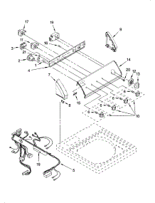 Control Panel Parts parts for Kenmore Washer 110.26942503 (11026942503, 110 26942503) from AppliancePartsPros.com