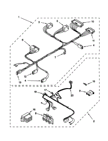 Wiring Harness parts for Kenmore Washer 110.26955691 (11026955691, 110 26955691) from AppliancePartsPros.com