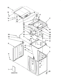 Top And Cabinet Parts parts for Kenmore Washer 110.27032601 (11027032601, 110 27032601) from AppliancePartsPros.com