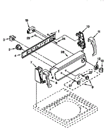 Control Panel parts for Kenmore Washer 110.27802691 (11027802691, 110 27802691) from AppliancePartsPros.com