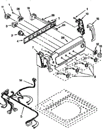 Control Panel parts for Kenmore Washer 110.27862790 (11027862790, 110 27862790) from AppliancePartsPros.com