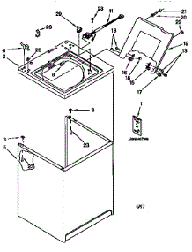 Top And Cabinet parts for Kenmore Washer 110.27862790 (11027862790, 110 27862790) from AppliancePartsPros.com