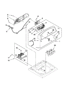 Console And Dispenser Parts parts for Kenmore Washer 110.28012012 (11028012012, 110 28012012) from AppliancePartsPros.com