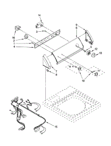 Control Panel Parts parts for Kenmore Washer 110.28432700 (11028432700, 110 28432700) from AppliancePartsPros.com
